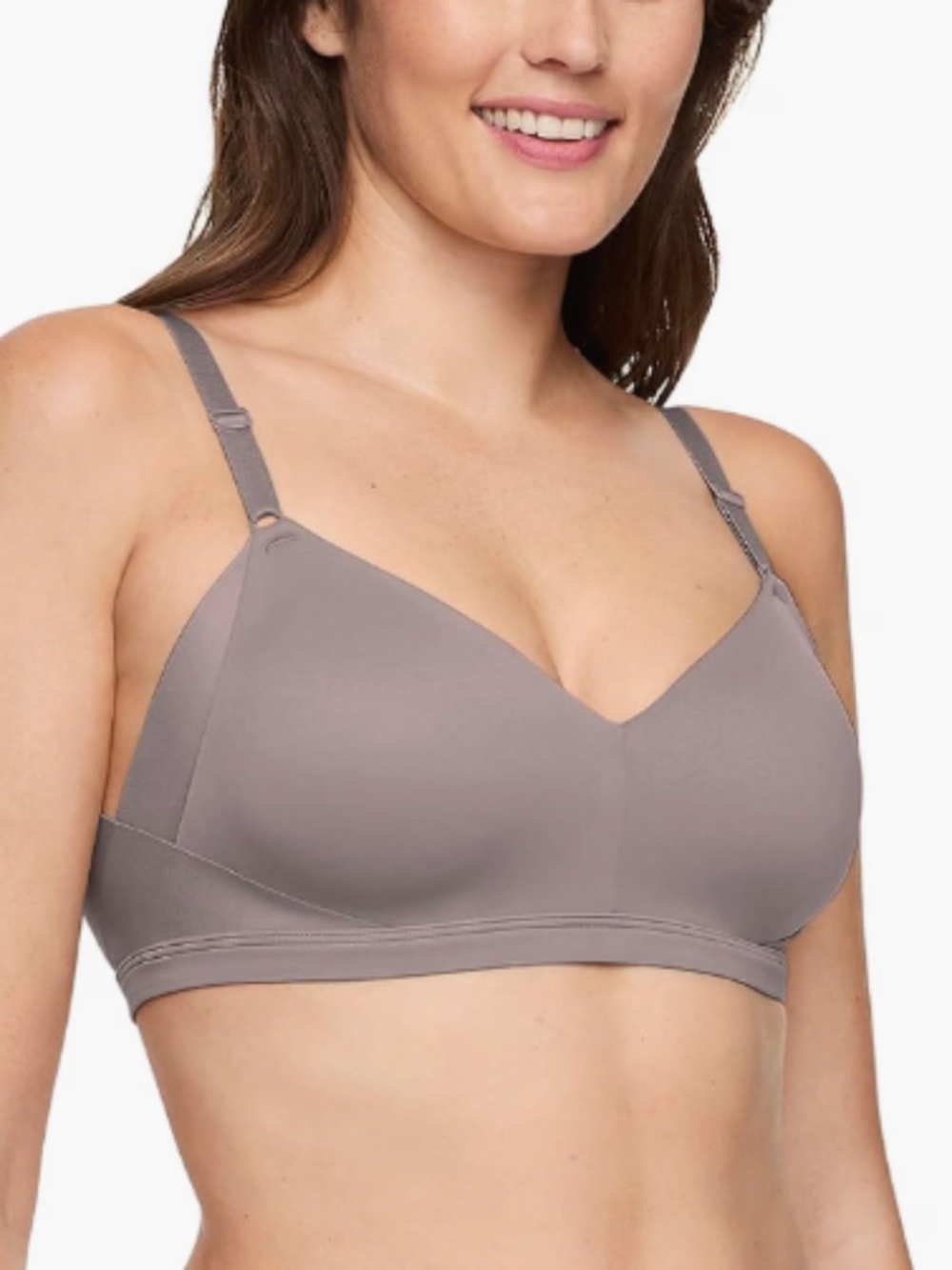 Warner's No Side Effects Underarm Back-Smoothing Comfort Wireless Bra L 11809